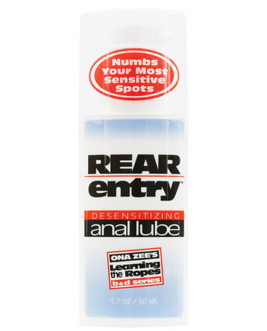 Rear entry desensitizing anal lube 1.7 oz - Click Image to Close