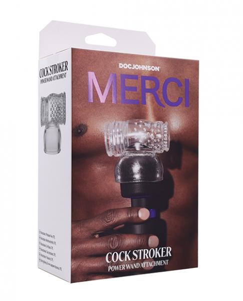 Merci Wand Cock Stroker Attachment - Clear - Click Image to Close