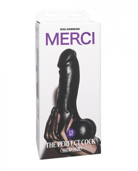 Merci The Perfect Cock 7.5" Vac-u-lock Suction Cup - Black