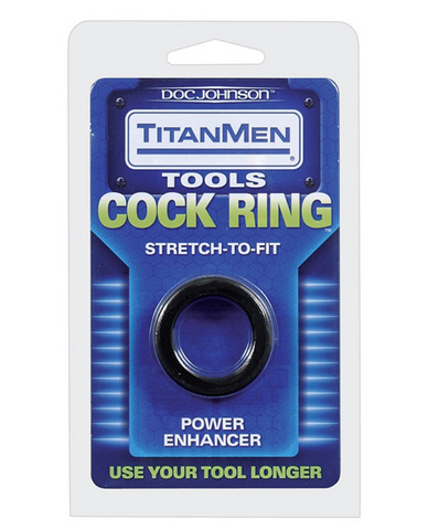 Titanmen tools cockring - black - Click Image to Close