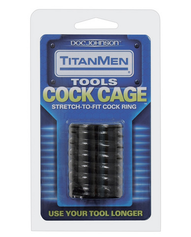 Titanmen tools cock cage - black