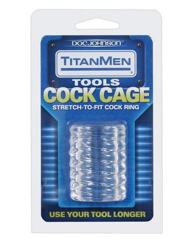 Titanmen tools cock cage - clear - Click Image to Close