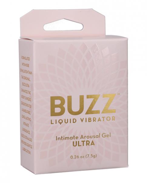 Buzz Ultra Liquid Vibrator Intimate Arousal Gel - .26 Oz - Click Image to Close