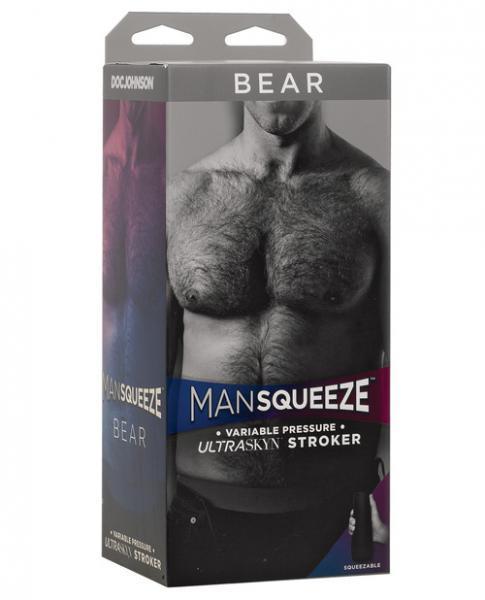 Man Squeeze Bear Ass Francois Sagat Beige Stroker - Click Image to Close