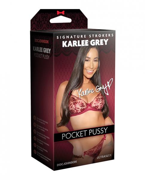 Signature Strokers Ultraskyn Pocket Pussy - Karlee Grey - Click Image to Close