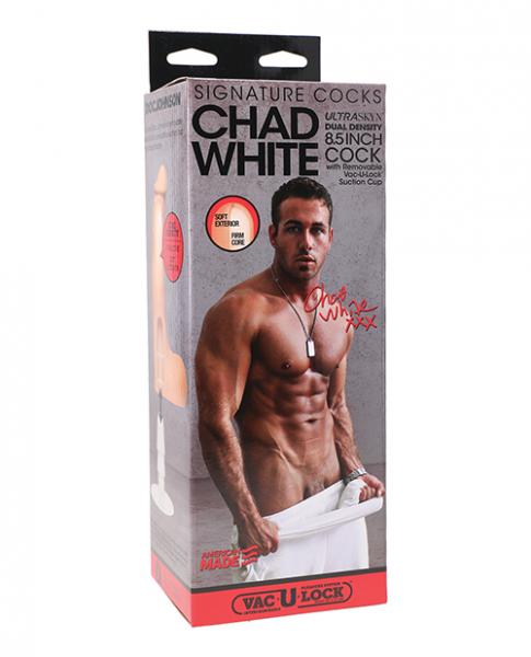 Signature Cocks - Chad White 8.5 Inch Ultraskyn Cock - Click Image to Close