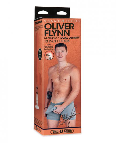 Signature Cocks Ultraskyn 10" Cock W/removable Vac-u-lock Suction Cup - Oliver Flynn - Click Image to Close