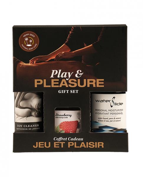 Earthly Body Holiday/valentines Play & Pleasure Gift Set - Asst. Strawberry