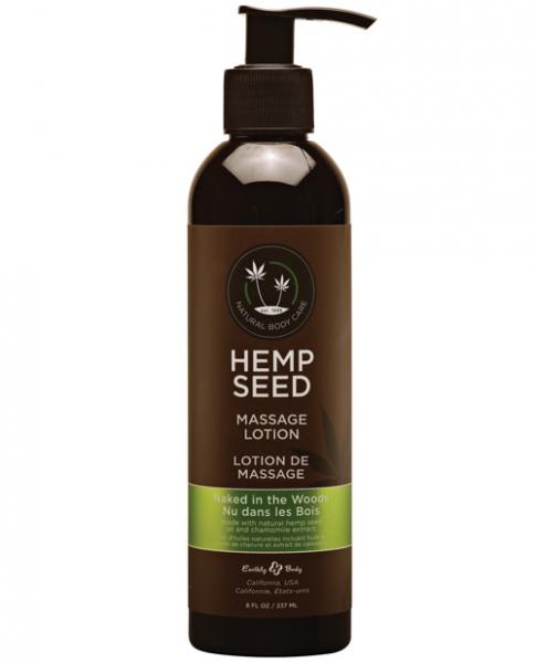 Earthly Body Hemp Seed Massage Lotion Naked In The Woods 8oz - Click Image to Close