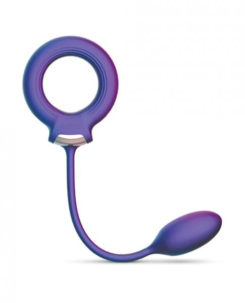 Hueman Solar Cock Ring W/anal Ball - Purple