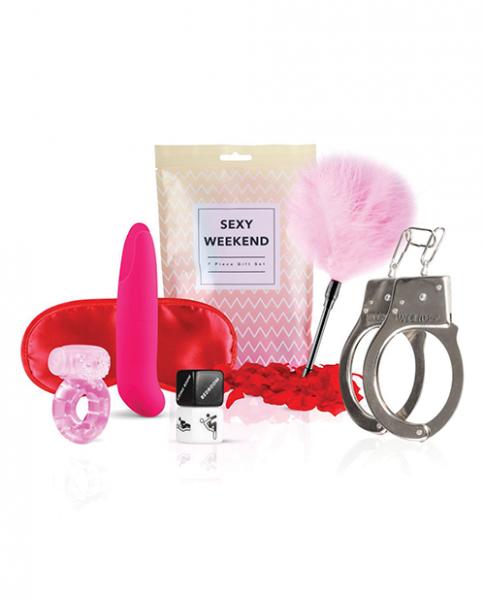 Loveboxxx Sexy Weekend 7 Pc Gift Set - Pink - Click Image to Close