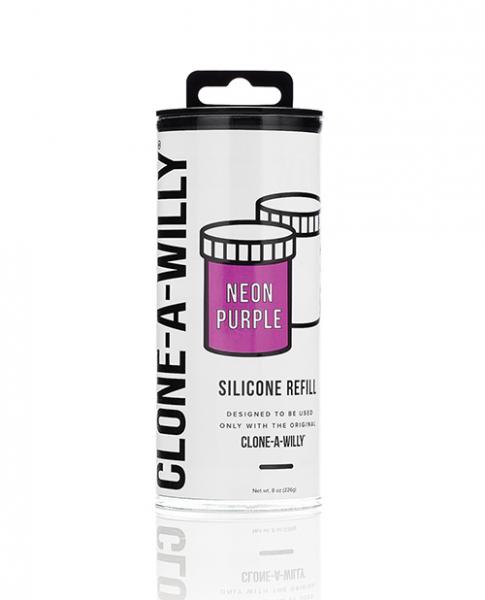 Clone-a-willy Silicone Refill - Neon Purple - Click Image to Close