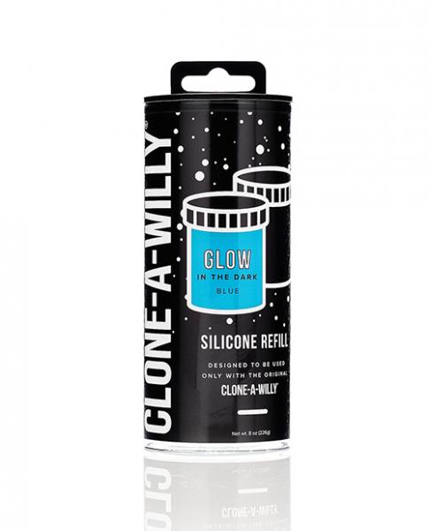 Clone-a-willy Silicone Glow In The Dark Refill - Blue