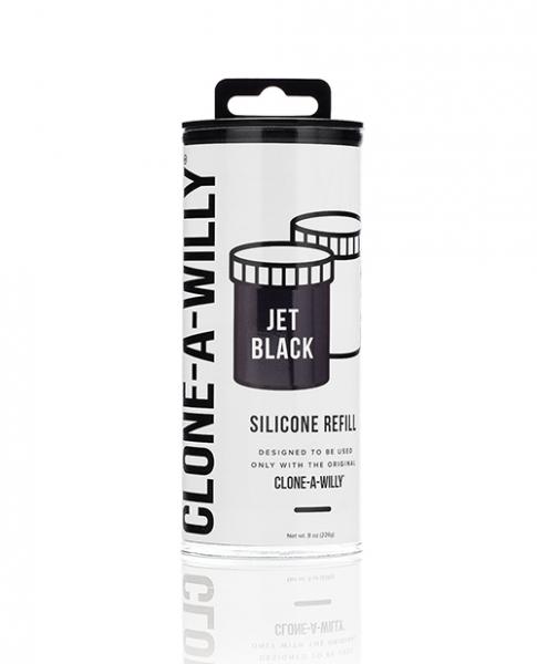 Clone-a-willy Silicone Refill - Jet Black - Click Image to Close