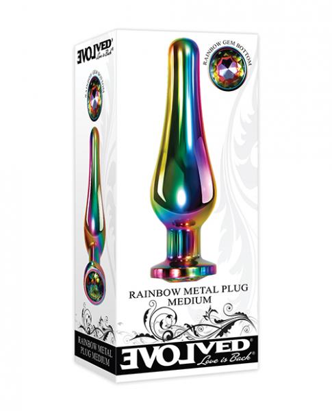 Evolved Rainbow Metal Plug - Medium - Click Image to Close