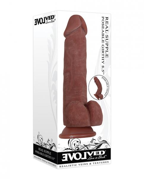 Evolved Real Supple Poseable Girthy Dark 8.5” - Click Image to Close