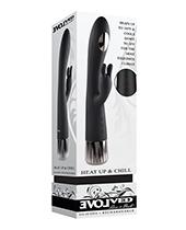 Evolved Heat Up & Chill G-spot Rabbit - Black - Click Image to Close