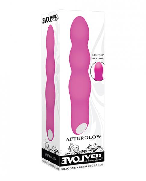 Evolved Afterglow Light Up Vibrator - Pink - Click Image to Close