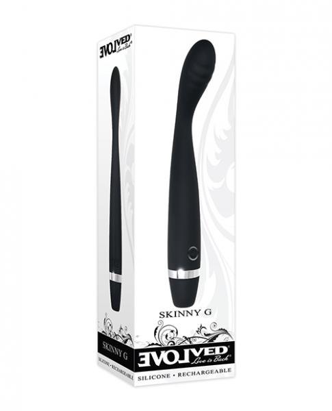 Evolved Skinny G Silicone G Spot Vibrator - Black