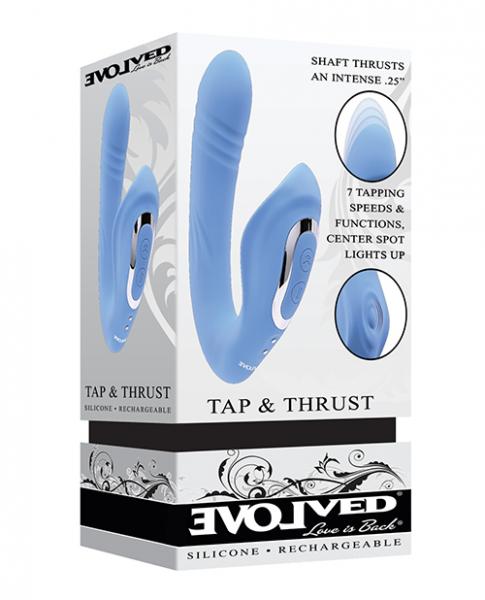 Evolved Tap & Thrust Dual Vibe - Blue - Click Image to Close