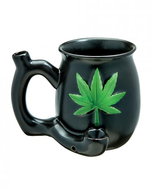 Fashioncraft Small Deluxe Mug - Green Leaf - Click Image to Close