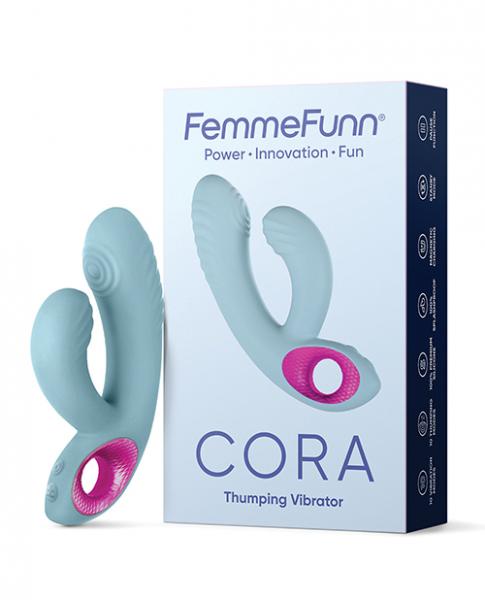 Femme Funn Cora Thumping Rabbit - Light Blue - Click Image to Close