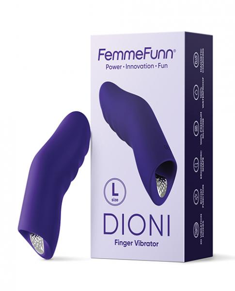 Femme Funn Dioni Wearable Finger Vibe - Large Dark Purple - Click Image to Close