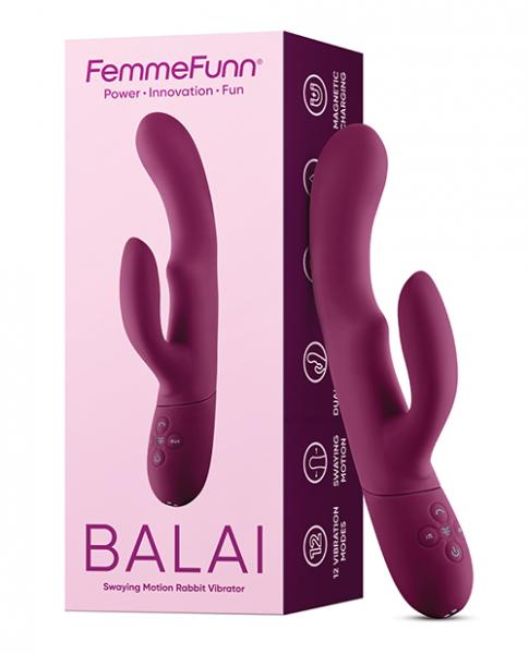 Femme Funn Balai Side To Side Swaying Rabbit - Fuchsia