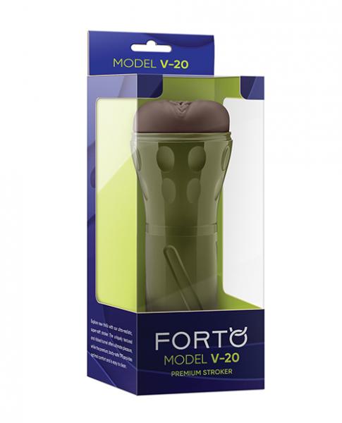 Forto Model V-20 Hard-side Vagina Masturbator - Dark - Click Image to Close