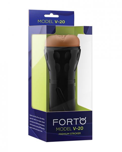 Forto Model V-20 Hard-side Vagina Masturbator - Tan - Click Image to Close