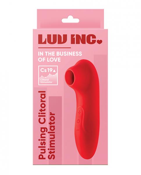 Luv Inc. Pulsing Clitoral Stimulator - Red - Click Image to Close