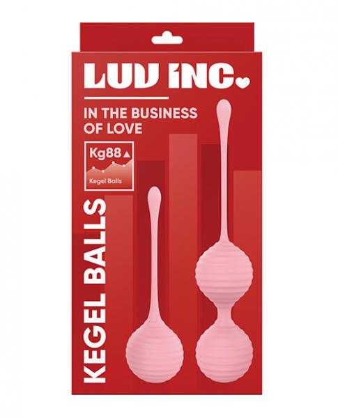 Luv Inc. Silicone Kegel Ball Set - Light Pink - Click Image to Close