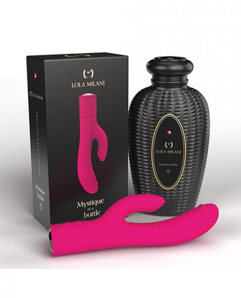 Lola Milani Mystique Rabbit W/black Bottle - Fuchsia - Click Image to Close