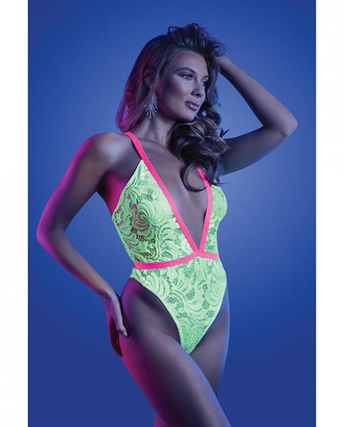 Glow Spotlight Teddy Neon Chartreuse M/l