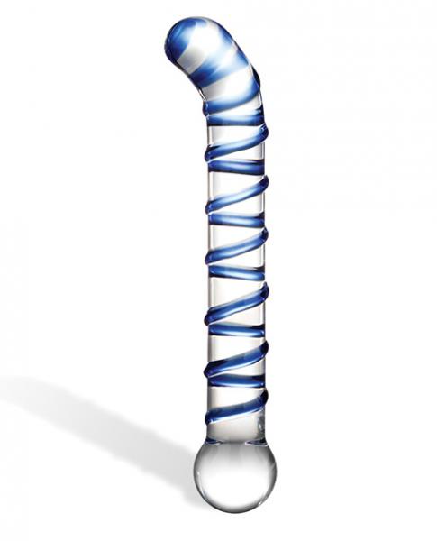 Mr Swirly 6.5 inches G-Spot Glass Dildo - Click Image to Close