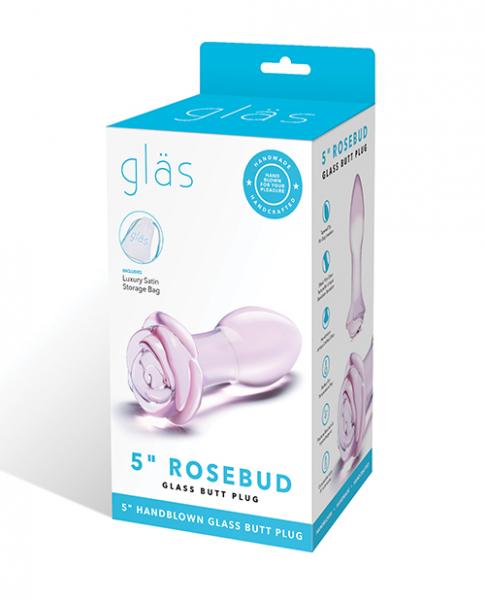 Glas Triple Play Beaded Butt Plug - Clear