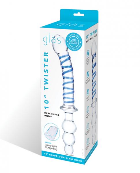 Glas Double Trouble Glass Dildo - Clear