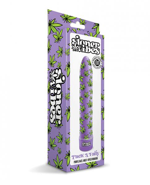 Stoner Vibes Pack A Fatty Multi Speed Vibrator - Purple Haze