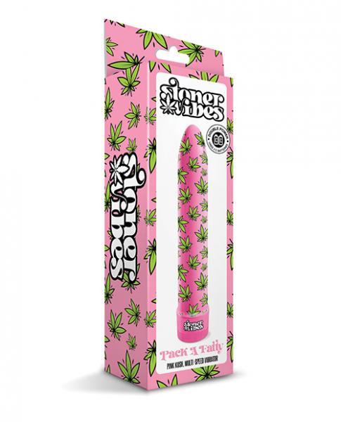 Stoner Vibes Pack A Fatty Multi Speed Vibrator - Pink Kush - Click Image to Close