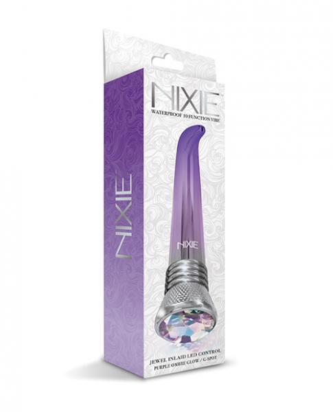 Nixie Waterproof G-spot Vibe - 10 Function Purple Ombre Glow - Click Image to Close