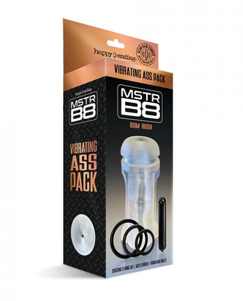 Mstr B8 Vibrating Ass Pack - Kit Of 5 Clear - Click Image to Close