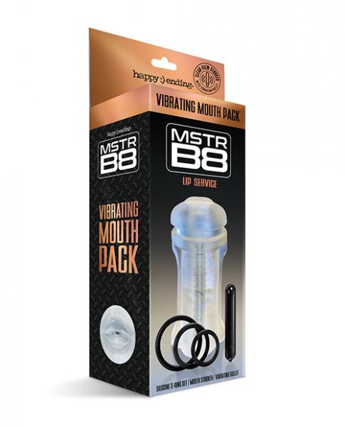 Mstr B8 Vibrating Mouth Ass Pack - Kit Of 5 Clear - Click Image to Close