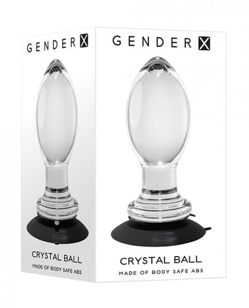 Gender X Crystal Ball Plug W/suction Cup - Clear