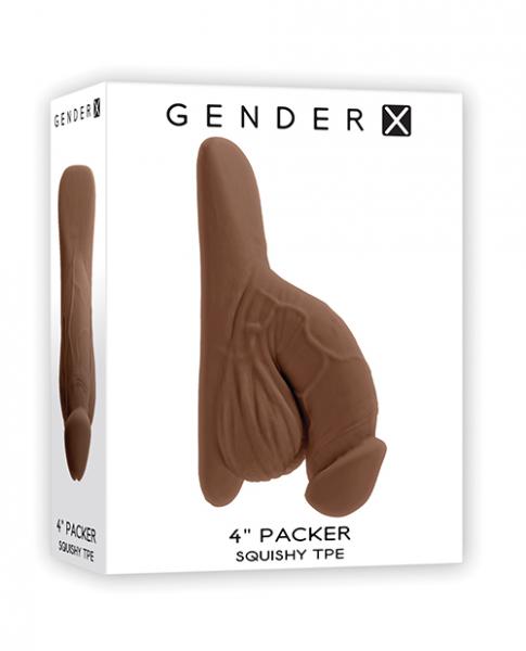 Gender X 4" Packer - Dark - Click Image to Close