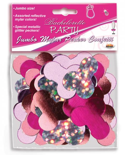 Jumbo Mylar Pecker Party Confetti - Click Image to Close