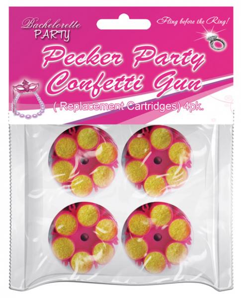 Party Pecker Confetti Refill Cartridge Pack Of 4