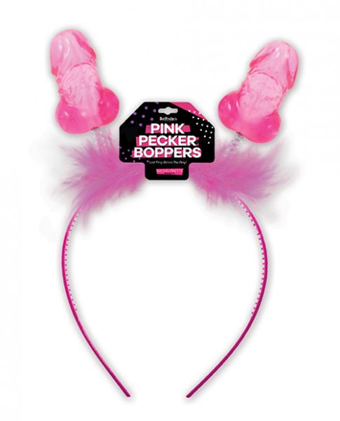 Pink Pecker Boppers Headband - Click Image to Close