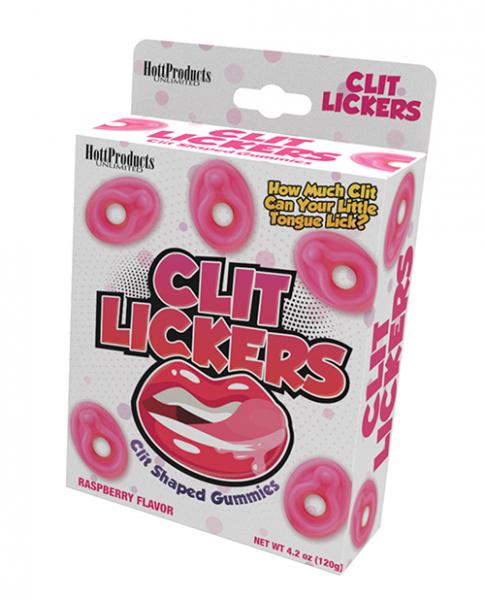 Clit Lickers Clit Shaped Gummies - Raspberry - Click Image to Close