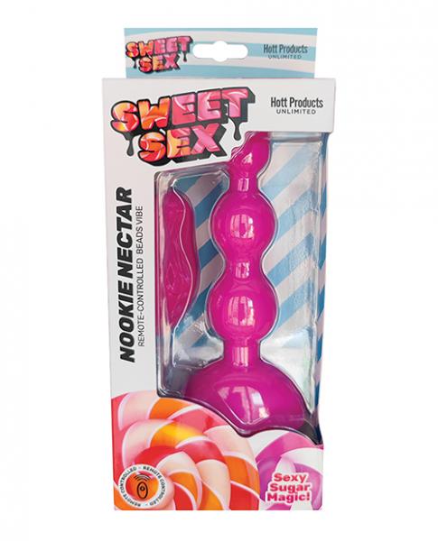 Sweet Sex Nookie Nectar Beads Vibe W/remote - Magenta