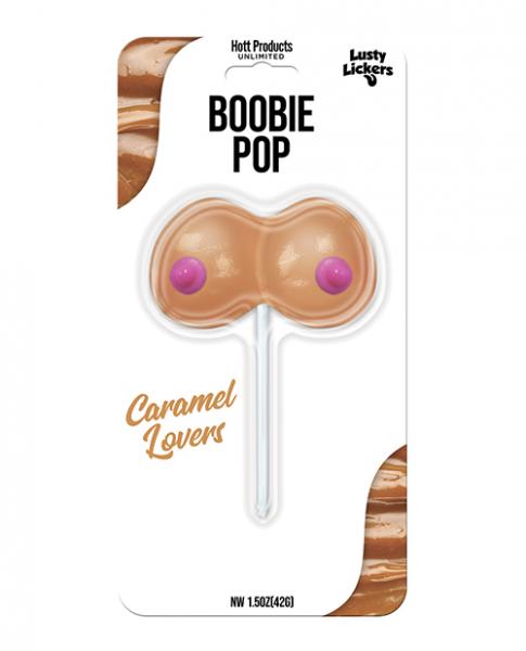 Lusty Lickers Boobie Pop - Caramel Lovers